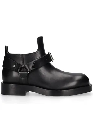 Burberry Mf Saddle Mini Leather Ankle Boots