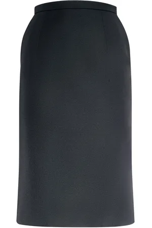 Dolce & Gabbana Wool Blend Crepe Midi Skirt