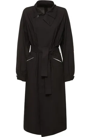 YOHJI YAMAMOTO Cotton Midi Trench Coat