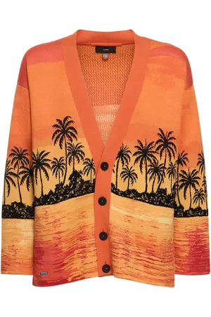 Alanui Kerala Sunset Wool & Silk Knit Cardigan