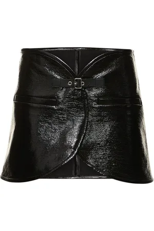 Courrèges Ellipse Vinyl Mini Skirt