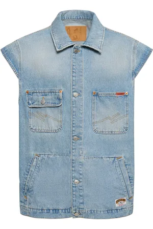 MARTINE ROSE Cotton Denim Vest