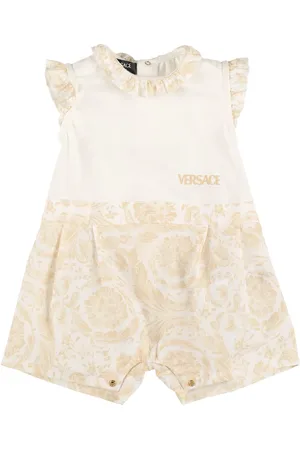 VERSACE Printed Cotton Poplin Jumpsuit