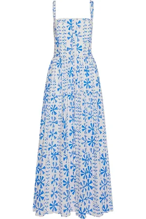 Borgo De Nor Jimena Printed Cotton Midi Dress