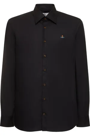 Vivienne Westwood Logo Embroidery Cotton Poplin Shirt