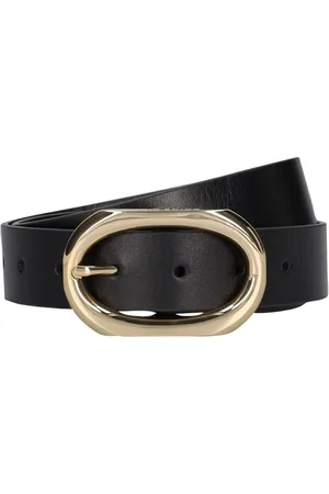 ANINE BING Signature Link Leather Belt