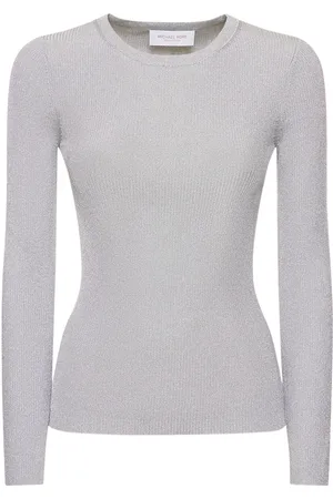 Michael Kors "hutton Lurex Long Sleeve Top