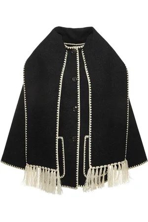 Totême Embroidered Wool Blend Jacket W/scarf