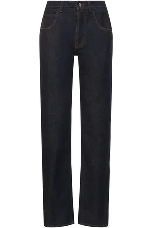 FERRARI Denim High Waist Straight Jeans