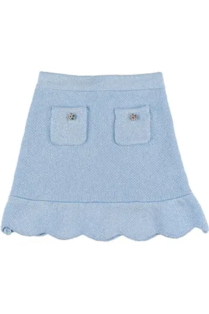Self-Portrait Cotton Blend Skirt