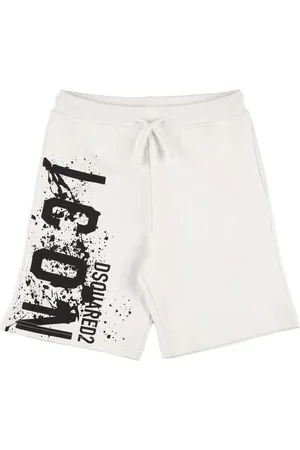 Dsquared2 Printed Cotton Sweat Shorts