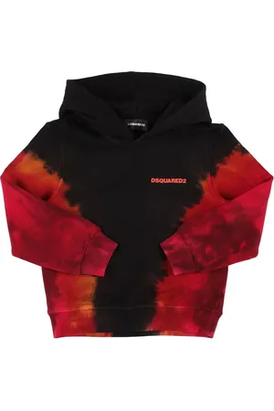 Dsquared2 Printed Cotton Hooded Sweatshirt
