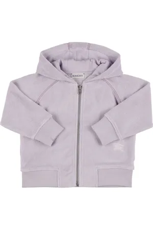 Burberry Full-zip Hooded Cotton Blend Sweatshirt