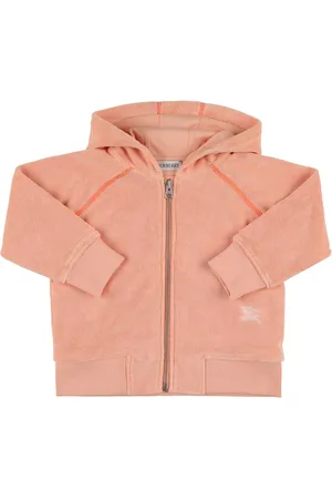 Burberry Full-zip Hooded Cotton Blend Sweatshirt