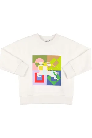 Burberry Printed Cotton Crewneck Sweatshirt