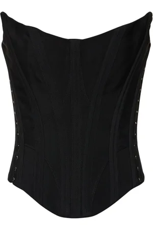 MUGLER Heavy Fluid Strapless Corset Top