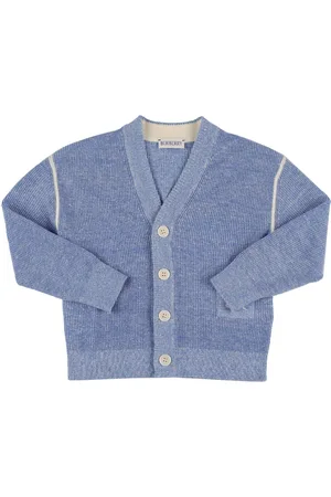 Burberry Linen & Cotton Knit Cardigan