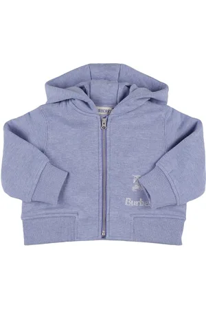 Burberry Logo Cotton Sweatshirt W/ Check Lining