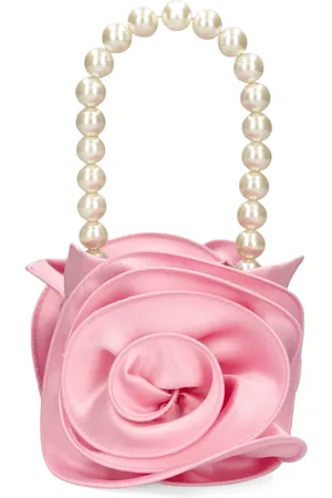 MAGDA BUTRYM Small Magda Satin Pearl Top Handle Bag