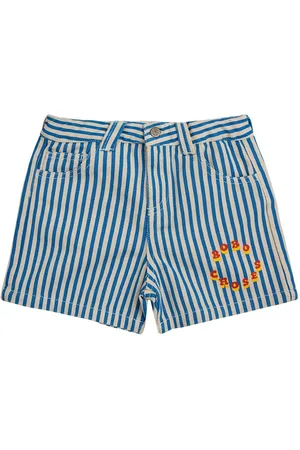 Bobo Choses Striped Woven Cotton Shorts