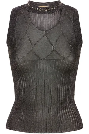 CORMIO Jin Metal Fiber Knit Tank Top