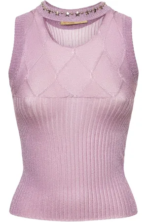 CORMIO Jin Metal Fiber Knit Tank Top
