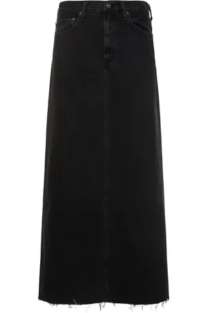 AGOLDE Hilla Cotton Denim Long Skirt