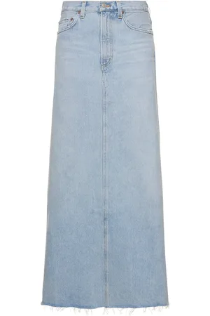 AGOLDE Hilla Denim Cotton Long Skirt