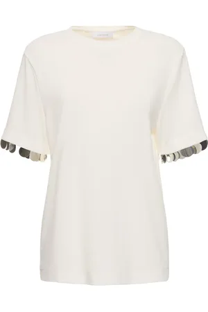 Paco rabanne Jersey Crepe Embellished T-shirt