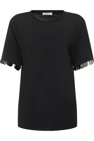 Paco rabanne Jersey Crepe Embellished T-shirt