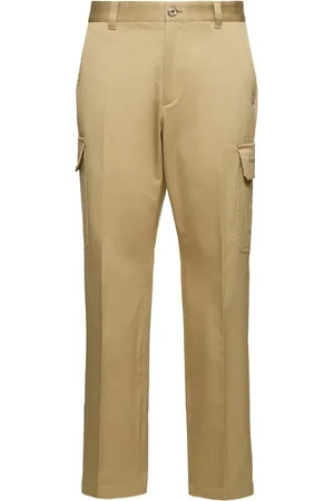 VERSACE Cotton Gabardine Cargo Pants