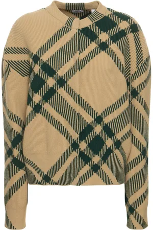 Burberry Wool Blend Knit Cardigan