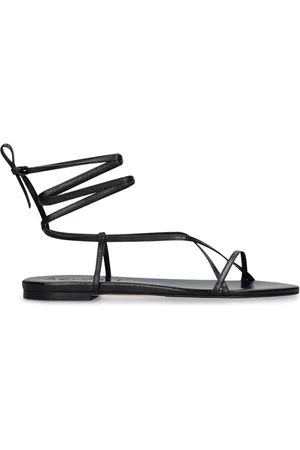 Aeyde 10mm Penny Leather Lace-up Sandals