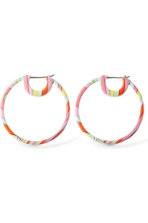 Puccini Small Printed Hoops