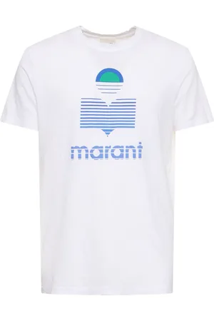 Isabel Marant Logo Print Linen Jersey T-shirt