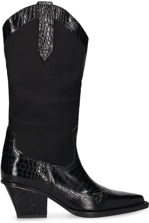 PARIS TEXAS 60mm Rosario Croc Embossed Boots