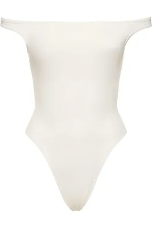 DAVID KOMA Off-the-shoulder Ribbed Jersey Bodysuit