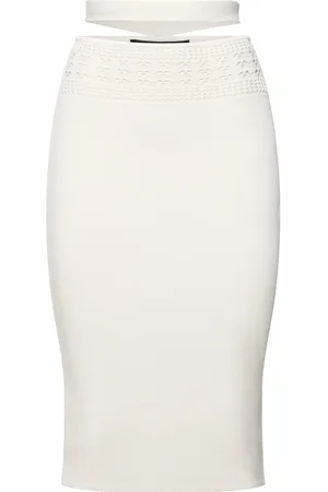 ANDREADAMO Stretch Viscose Knit Midi Skirt