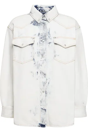 ALEXANDRE VAUTHIER Bleached Denim Overshirt