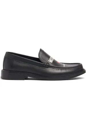 Moschino In Love We Trust Leather Loafers
