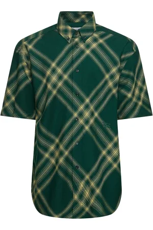 Burberry Check Wool Short Sleeve Shirt