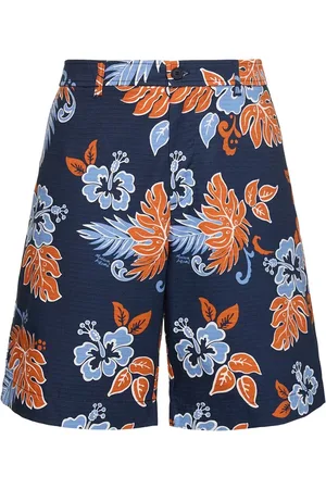 Maison Kitsuné Board Printed Cotton Shorts