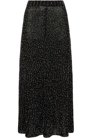 GABRIELA HEARST Floris Silk Knit Long Skirt