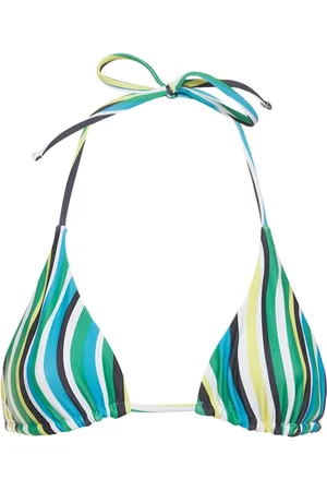 SIMON MILLER Bwai Striped Triangle Bikini Top