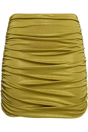 PATBO Metallic Jersey Mini Skirt