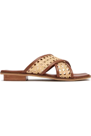 Bembien 10mm Roma Leather & Rattan Slides