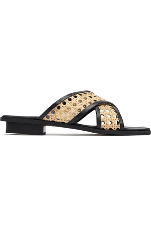 Bembien 10mm Roma Leather & Rattan Slides