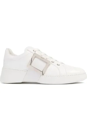 Roger Vivier 40mm Viv Skate Leather Sneakers