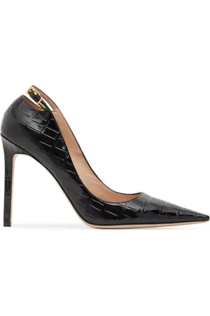 Tom Ford 105mm Angelina Croc Embossed Pumps