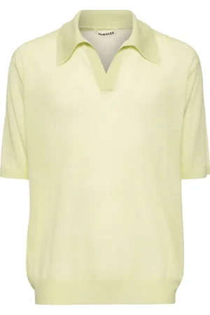 Auralee Wool & Silk Knit S/s Polo